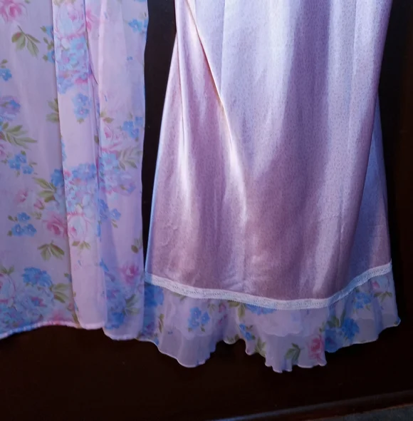 Gorgeous 1X Jaclyn Smith Stunning Lingerie Gown with Matching Robe Feminine - Picture 9 of 15